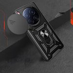 Tecno Camon 40 Premier 5G Kılıf Magnetik Standlı Kamera Korumalı Zore Sürgülü Vega Kapak