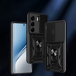 Tecno Camon 40 Pro 4G Kılıf Magnetik Standlı Kamera Korumalı Zore Sürgülü Vega Kapak