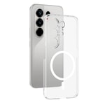 Tecno Camon 50 Ultra Kamera Korumalı M-Safe Şarj Özellikli Şeffaf Zore London Sert PC Kapak