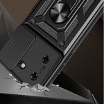 Tecno Pova 5 Kılıf Magnetik Standlı Kamera Korumalı Zore Sürgülü Vega Kapak