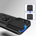 Tecno Pova Curve 2 Kılıf Magnetik Standlı Kamera Korumalı Zore Sürgülü Vega Kapak