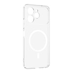 Tecno Spark 40 4G Kamera Korumalı M-Safe Şarj Özellikli Şeffaf Zore London Sert PC Kapak