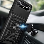 Tecno Spark Slim 5G Kılıf Magnetik Standlı Kamera Korumalı Zore Sürgülü Vega Kapak
