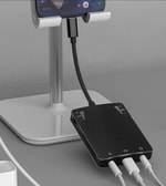 Wiwu 3 in 1 Live Broadcast Lightning Ses Adaptörü