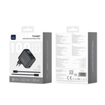 Wiwu CHG300 Voyager Serisi GaN Teknolojili PD/QC TFT Göstergeli Hızlı Şarj Başlığı 100W
