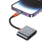 Wiwu LT08 Konuşma Destekli Lightning To 3.5mm Aux Çevirisi Ses Adaptörü