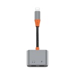 Wiwu LT09 Lightning Şarj Ve Lightning Kulaklık Dönüştürücü Adaptör