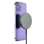 Wiwu M14 Intelligent Wireless Magnetik Şarj Ultra İnce Şeffaf 15W Android iOS Destekli