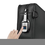 Wiwu Master Genuie Leather Serisi Parmak İzi Kilitli Çok Fonksiyonlu Deri Çapraz Vücut Çantası