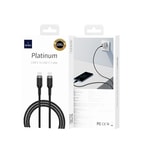 Wiwu Wi-C013 Platinum Serisi Type-C to Type-C Hızlı Şarj Özellikli Data ve Şarj Kablosu 60W 2M