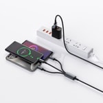 Wiwu Wi-C060 Titanlink Serisi 3in1 Type-C to Lightning – 2xType-C Örgülü Şarj ve Data PD Kablo 60W 1.2m