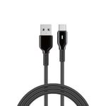 Wiwu Wi-C073 Drualink Serisi USB-A to Type-C Hızlı Şarj Özellikli Data ve Şarj Kablosu 3A 1M