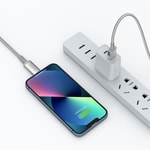 Wiwu Wi-C081 Maglink Serisi Işıklı Magnetik USB-A to Lightning Işıklı Hızlı Şarj Özellikli Data ve Şarj Kablosu 1M