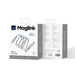 Wiwu Wi-C082 Maglink Serisi LED Göstergeli USB-A to Type-C Hızlı Şarj Özellikli Data ve Şarj Kablosu 60W 1M