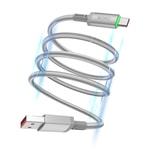 Wiwu Wi-C082 Maglink Serisi LED Göstergeli USB-A to Type-C Hızlı Şarj Özellikli Data ve Şarj Kablosu 60W 1M