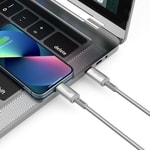 Wiwu Wi-C083 Maglink Serisi Işıklı Magnetik Type-C to Lightning PD Hızlı Şarj Özellikli Data ve Şarj Kablosu 27W 1M