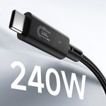 Wiwu Wi-C102 Type-C to Type-C Thunderbolt 5 Kablo 16K Ultra HD 240W 180cm