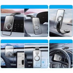 Wiwu Wi-CH053 Mago Serisi Magnetik M-safe Uyumlu Bükülebilen Eğimi ve Düz Zemin Araç Telefon Tutacağı