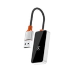 Wiwu Wi-CP002 CarPlay Dijital LED Göstergeli Kablosuz Ses Alıcı USB Girişli Bluetooth Adaptör