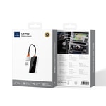 Wiwu Wi-CP002 CarPlay Dijital LED Göstergeli Kablosuz Ses Alıcı USB Girişli Bluetooth Adaptör