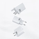 Wiwu Wi-G008 Essen Serisi GaN Tech PD Hızlı Şarj Başlığı Type-C to Type-C PD 30W Kablolu Şarj Seti