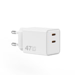 Wiwu Wi-G025 Cube Serisi Dual Type-C PD GaN Teknolojili Hızlı Şarj Başlığı 47W