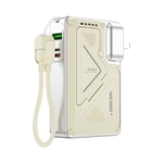 Wiwu Wi-P057 Knight Serisi Taşınabilir Wireless Type-C ve Lightning Kablolu Standlı PD Powerbank 35W 10000mAh