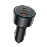 Wiwu Wi-QC026 Starship Serisi Hızlı Şarj Özellikli Dual Type-C + USB-A Portlu Araç Şarj Aleti 200W