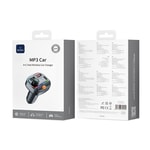 Wiwu Wi-QC031 RGB Bluetooth Transmitter MP3 Type-C ve USB-A Araç Şarjı