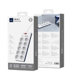 Wiwu Wi-S008 20W GaN Tech Power Strip 14 in 1 Çoklu Priz 2M