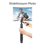 Wiwu Wi-SE005 Çok Fonksiyonlu Sabitleyici Ayrılabilir Canlı Yayın Tripod Selfie Çubuğu