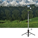 Wiwu Wi-SE015 Canlı Yayın Dolgu Işıklı Teleskopik Tripod ve Selfie Çubuğu
