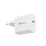Wiwu Wi-U035 GaN Tech PD Hızlı Şarj Özellikli QC 3.0 Şarj Başlığı 45W