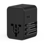 Wiwu Wi-UA006 Çoklu Universal TR/US/UK/AUS/EU Uyumlu Seyahat Şarj Adaptörü 45W