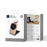 Wiwu Wi-W038 3in1 Katlanabilir Kablosuz Şarj Standı 15W