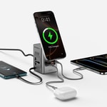 Wiwu Wi-W040 Telefon & Akıllı Saat & Kulaklık İçin GaN 65W 8in1 Şarj İstasyonu