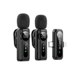 Wiwu Wi-WM007 2in1 Type-C ve Lightning Portlu ANC Özellikli Kablosuz Yaka Mikrofonu