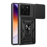 Xiaomi 14T Kılıf Magnetik Standlı Kamera Korumalı Zore Sürgülü Vega Kapak