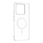 Xiaomi 14T Pro Kamera Korumalı M-Safe Şarj Özellikli Şeffaf Zore London Sert PC Kapak