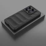 Xiaomi 14T Pro Kılıf Esnek TPU Oyuklu Arka Yüzey Tasarımlı Zore Etnik Silikon Kapak