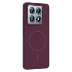 Xiaomi 14T Pro Kılıf M-safe Şarj Özellikli Zore Ruby Sert Kapak