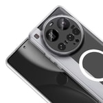 Xiaomi 15 Ultra Kamera Korumalı M-Safe Şarj Özellikli Şeffaf Zore London Sert PC Kapak