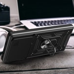 Xiaomi 15T Kılıf Magnetik Standlı Kamera Korumalı Zore Sürgülü Vega Kapak