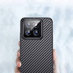 Xiaomi Mi 14 Kılıf Aramid Karbon Fiber M-safe Özellikli Wlons Radison Kapak