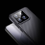 Xiaomi Mi 14 Pro Kılıf Aramid Karbon Fiber M-safe Özellikli Wlons Radison Kapak