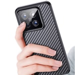 Xiaomi Mi 14 Pro Kılıf Aramid Karbon Fiber M-safe Özellikli Wlons Radison Kapak
