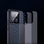 Xiaomi Mi 14 Pro Kılıf Aramid Karbon Fiber M-safe Özellikli Wlons Radison Kapak