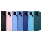 Xiaomi Redmi 10C Kılıf Metal Çerçeve ve Buton Tasarımlı Silikon Zore Luna Kapak