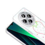 Xiaomi Redmi 14C 4G Kılıf Şeffaf Figürlü Zore Folk Sert Kapak
