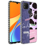 Xiaomi Redmi 9C Kılıf Airbag Kenarlı Renkli Desenli Silikon Zore Elegans Kapak